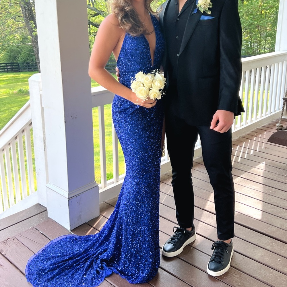 Blue Jovani Prom Dress Size 4